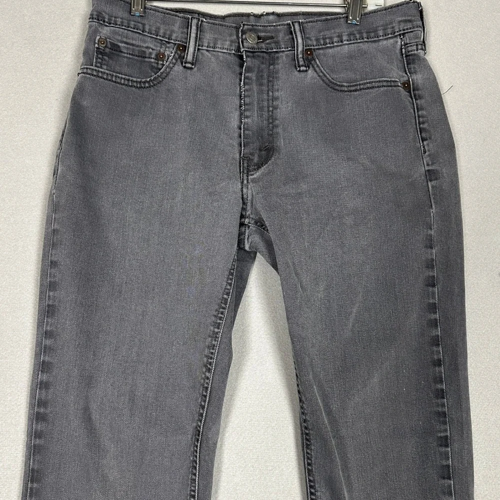 Levis 541 Jeans Mens 32X34 Charcoal Grey Athletic Taper Red Tab Stretch Denim